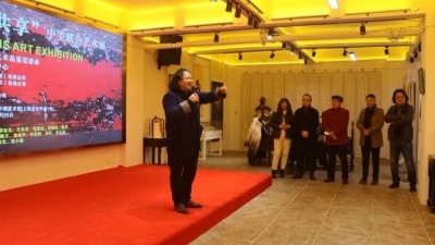 迎新年＂愿景共享＂中美聯(lián)合藝術(shù)交流展在上海中國書法院北外灘藝術(shù)館開展