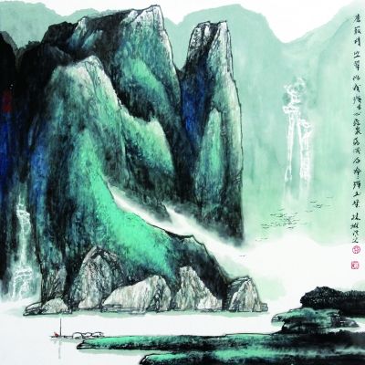 一泓碧水洗纖塵(國畫) 林琳 一泓碧水洗纖塵(國畫) 林琳