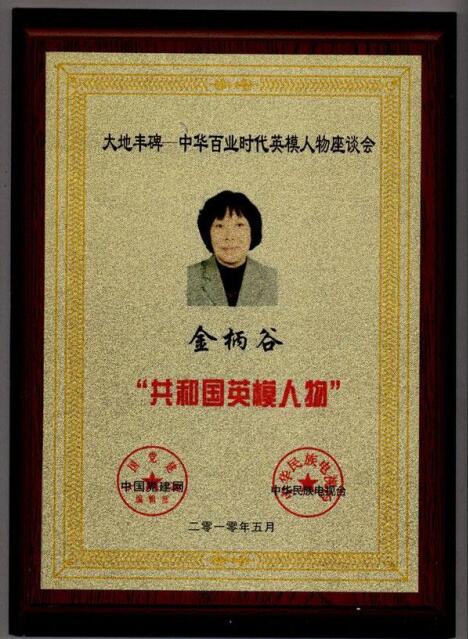 金柄谷——中國行業先鋒人物