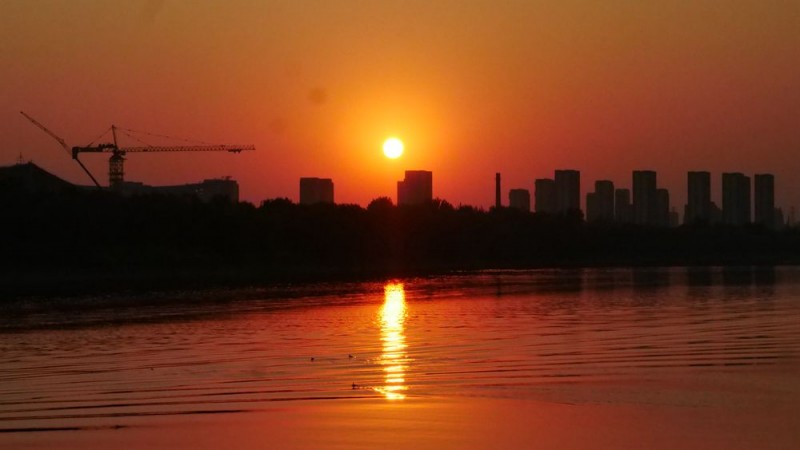 攝影：北京通州運河公園水上風(fēng)景及畫舫游船掠影